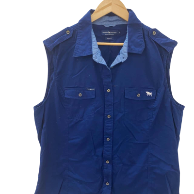 Ringer’s western  Womens  Size 22 Sleeveless Top Blue 