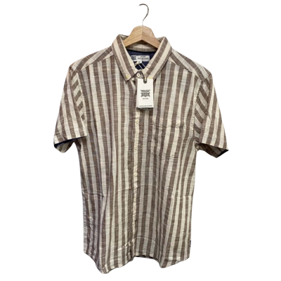 Rivers Mens  Size M Short Sleeve Shirt Striped 