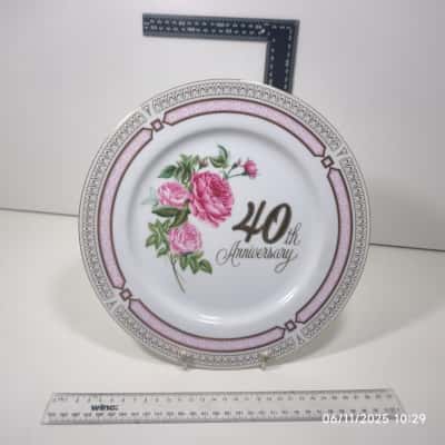 40th Anniversary Wedding Plate Japan 