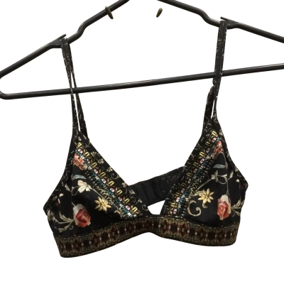  Camilla Black Floral Bra Size S