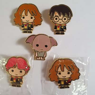 Coles Harry Potter Magical Builders Collectable Pins x 5