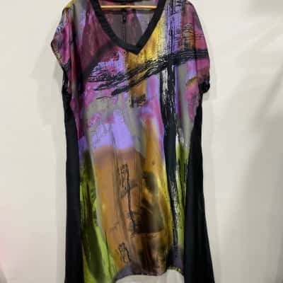Taking Shape Womens  Size 16 Shift Dress Multicoloured / Pattern 