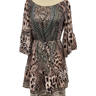 Vine Apparel Womens  Size 8 “Tallulah” Dress Animal print 