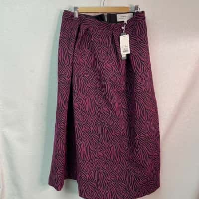 Veronica Maine Womens  Size 12 Maxi Skirt Purple 