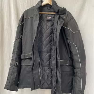 Torque Mens Size L Biker Jacket Black  