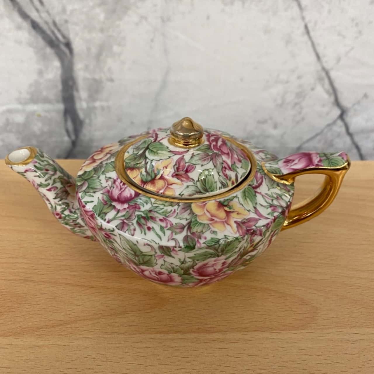 REDUCED • James Sadler Chintz Teapot Made in England