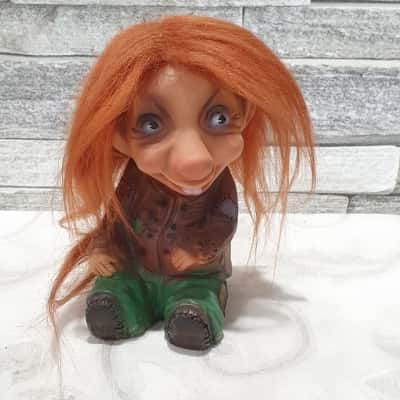 Krage Woman Troll Doll from Norway