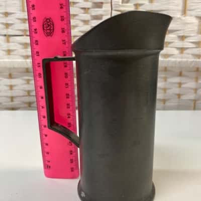 DUTCH 1/2 LITER PEWTER MEASURE, ANGEL TOUCH MARK TO BASE