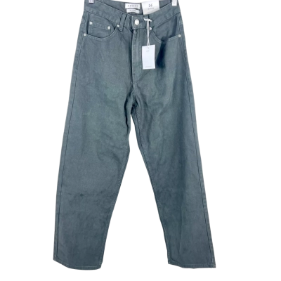 Absent Baggy Wide Leg Pants - Charcoal Size 26