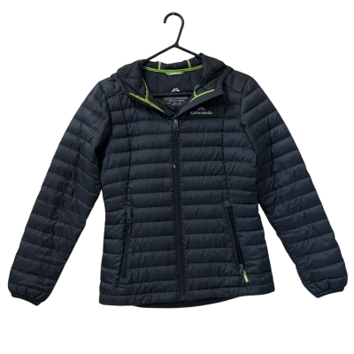 Kathmandu Womens Size 6 Heli Hooded Jacket Black / Green 