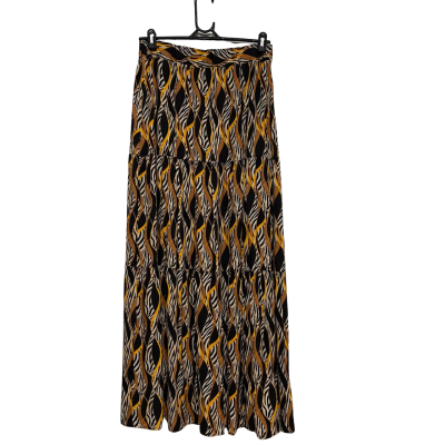  Karakorum Womens  Size M Maxi Skirt Abstract Animal print / Black  / Yellow 