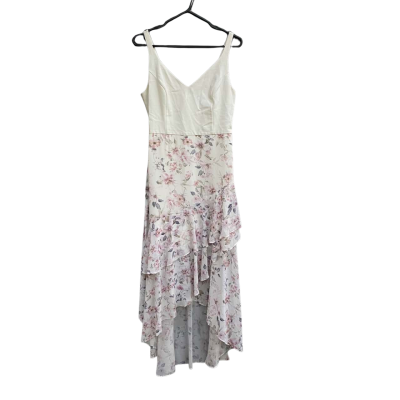 Forever New Womens Every 2-in-1 Midi Frill Dress Size 10 Floral / White 