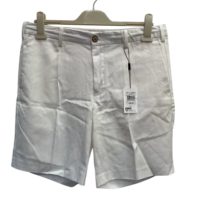 Blaq Mens  Size 32 Tailored Shorts Ecru B WT $89.95