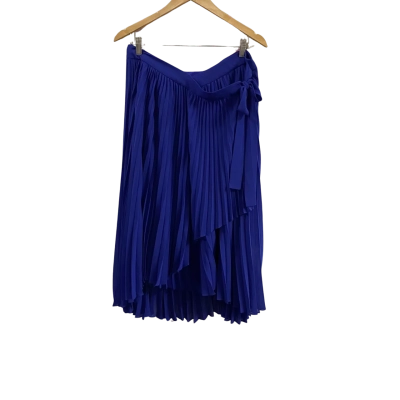 Veronika Maine Womens  Size 14 Assymetrical Skirt Blue 