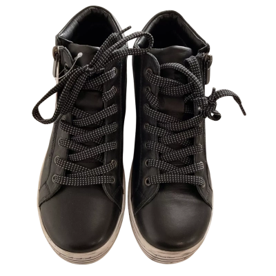 Cabello  Womens Size 36 Leather Sneakers Black Brand New