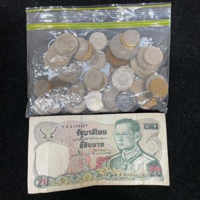 300g Lot of Mixed International Coins/Currency