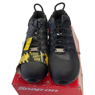 Snap on steel cap  Size 11 Boots Black  