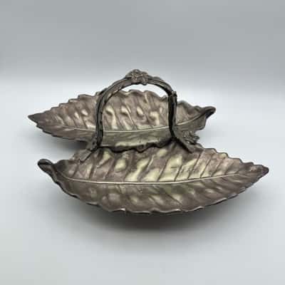 1890 Victorian Rara Antipastiera Sheffield Silver Plater Dish