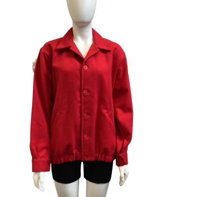 `Vintage’ Waverley Womens Size M Pure Wool Winter Jacket Red