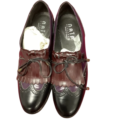 Naïf Florence Womens  Size 8.5 Loafers Black  / Purple 