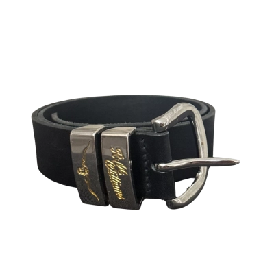 R.M. Williams Black Leather Belt - Size 30