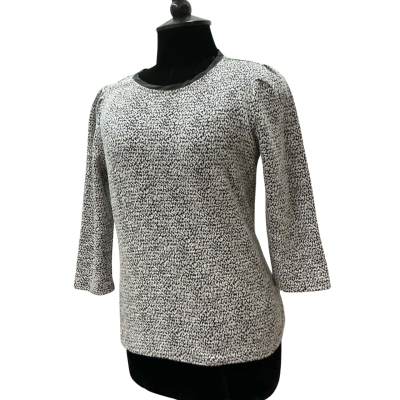 Marcs Womens  Size S Long Sleeve Top Black  / White 
