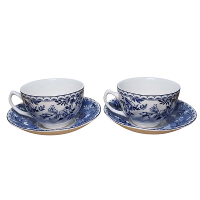 Johnson Brothers Devon Cottage Collection - Set of 2 tea cups and saucers 