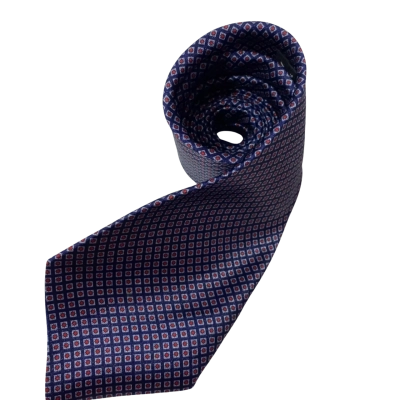  Gold City Mens Tie Geometric Pattern 