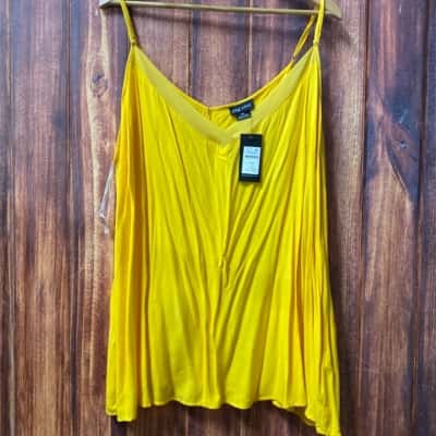 City Chic  Size XXL Yellow cami top new 