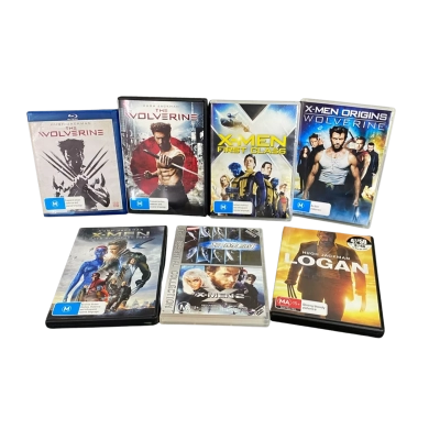 The Wolverine - X-Men - Logan DVD x 6 & Blu-Ray x 1 Bundle