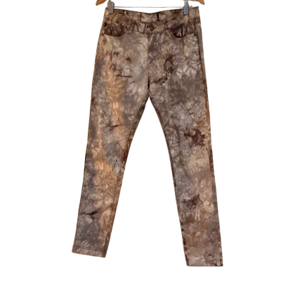 NU Denmark.  Tie Dye Marble Skinny Jeans.   Neutral Brown.   Size 40 