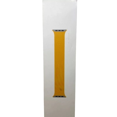 Apple Watch braided solo loop band in yellow