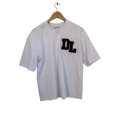 D-Luxe / Decjuba Womens  Size S Crew Neck Top / Short Sleeve Shirt White 
