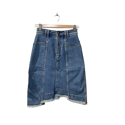 AJE Womens  Size 6 Denim Mini Skirt Blue 