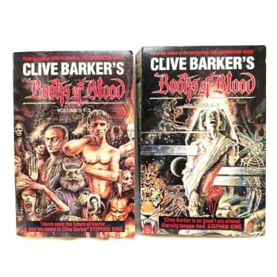 Clive Barker's Books Of Blood Volumes 1-3 & 4-6 Two Book Bundle Paperbacks