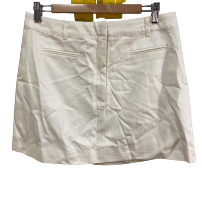 BNWT AERE Size 12 Mini Skirt White 