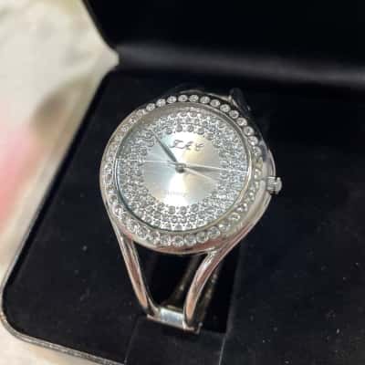 Fifth Avenue Collection Silver Toned Watch. Working 