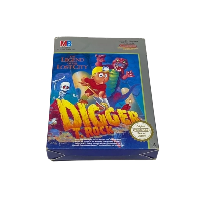 The Legend of the Lost City - Digger T. Rock MB 1990 NES W/Instructions