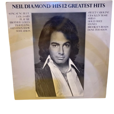 Neil Diamond His 12 Greatest Hits Vinyl Record 
