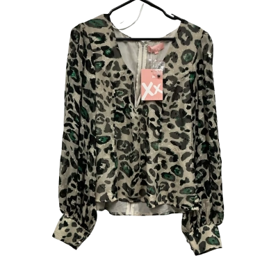 XXDee Women's Size 16 Blouse Animal Print / Beige / Black  / Green 