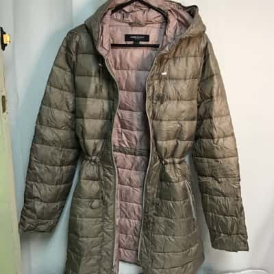 Kenneth Cole Womens  Size XL Puffer Jacket Beige 