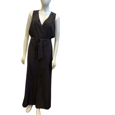 Lauren Ralph Lauren Womens  AUS Size 12 Dot Print Sleeveless Jumpsuit Black / White