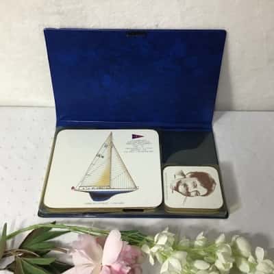 America's Cup Collectors Edition 1851-1983 Set of 6 Place Mats & Coasters (boxed)
