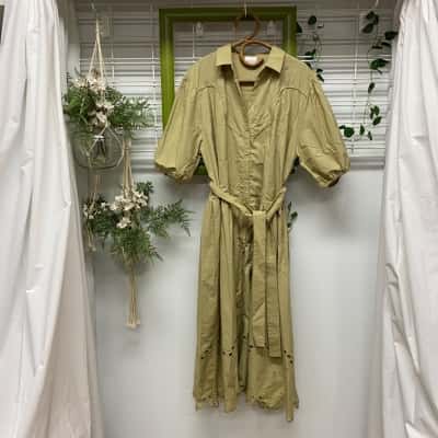 Steele Womens  Size XL Maxi Dress Green 