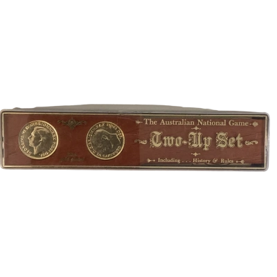 Australian Two-UP coin set with 2x 22ct. gold plated