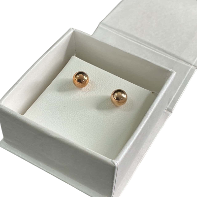 9ct ball studs Womens Earrings 0.5 grams - Rose Gold 