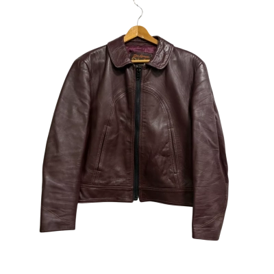 Don Lorenzo Wine Leather Jacket 