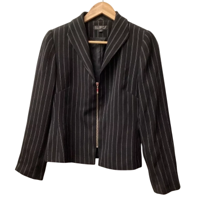 vintage Blooms by Sylvia Dove Sydney  Size 10 Cropped Jacket Black  / Striped G