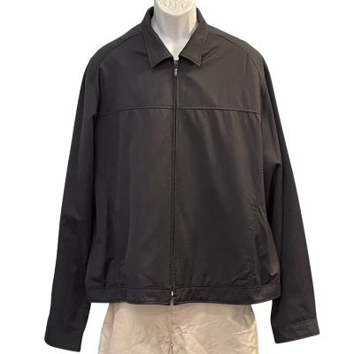 Jonathan Adams Mens Size XXL Front Zipper Black