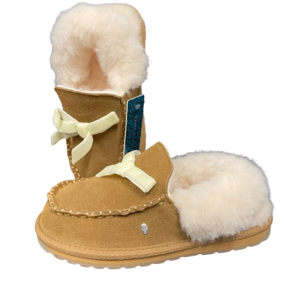Emu Australia Kids Wool Slipper with Strap Size 2 
